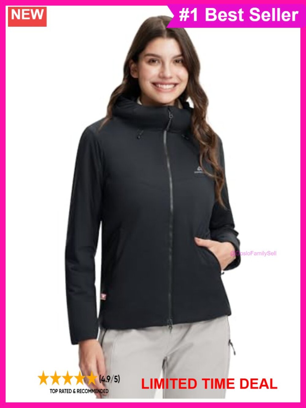 PrimaLoft Gold Insulated Puffer Jacket Water Repellent Lightweight Warm Winter